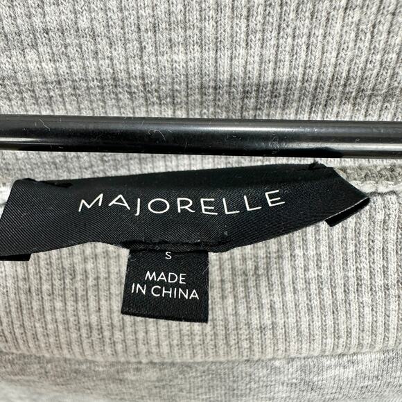 Majorelle Martine Sweater Sweatshirt Cropped Off Shoulder Balletcore Gray Small - Picture 9 of 11